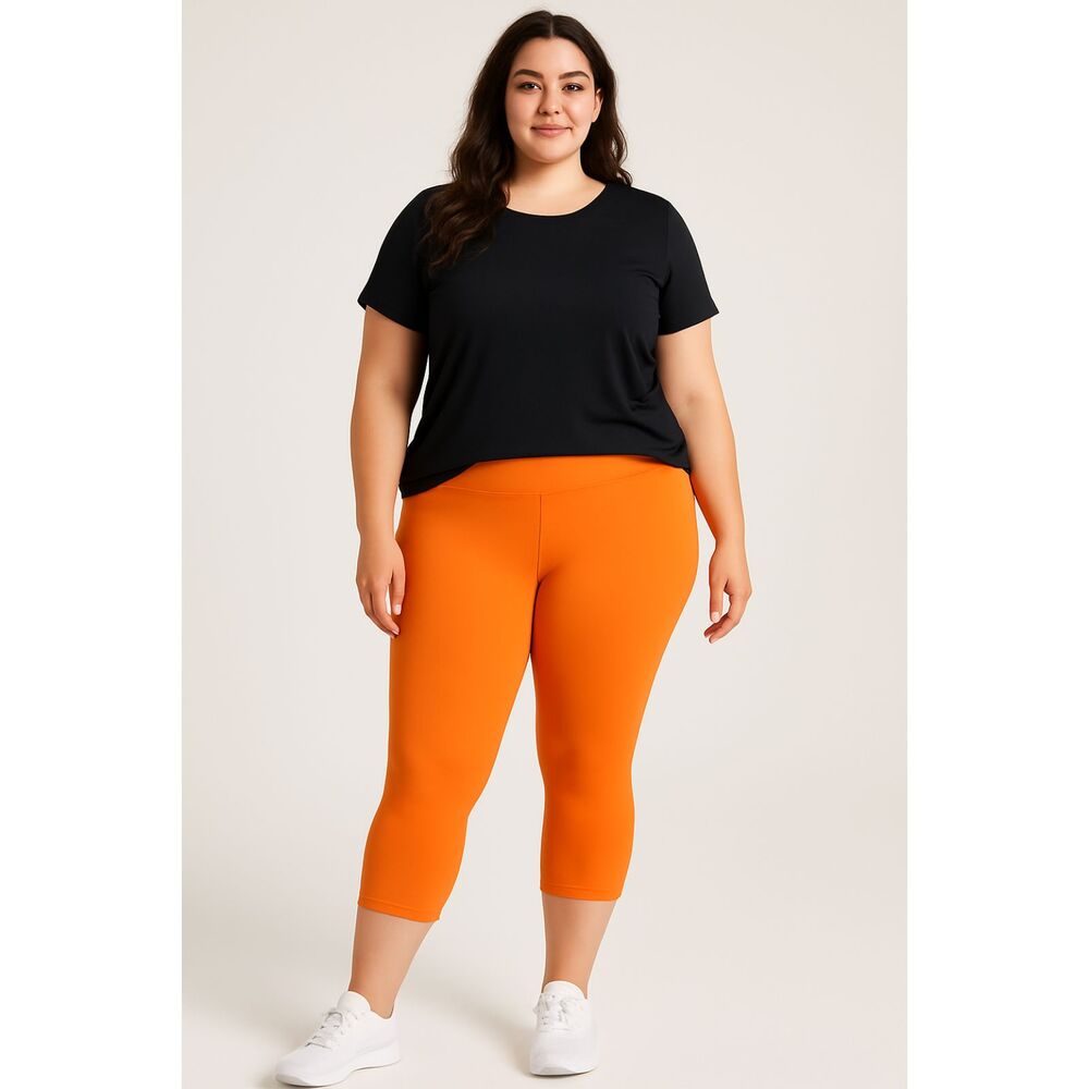 Lululemon Women's Wunder Under High Rise Luxtreme Croppe Tights Sz12 Orange Soda
